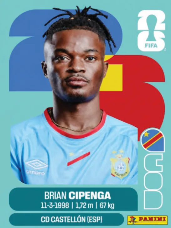 Figurinha COD17 — República Democrática do Congo