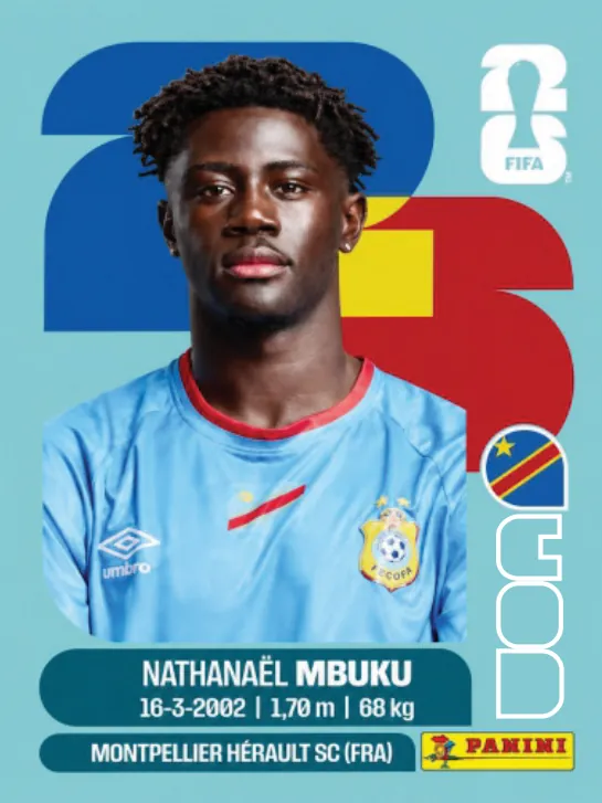 Figurinha COD20 — República Democrática do Congo